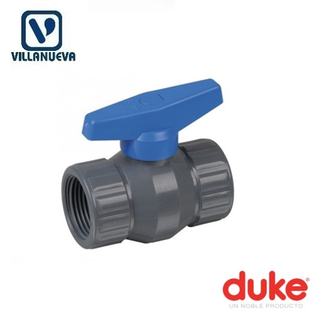 LLAVE ESFERICA   3/4 PVC DUKE